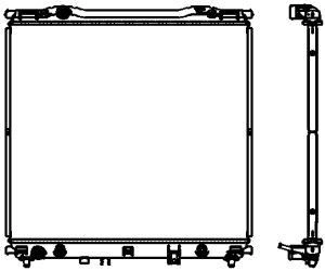 Радиатор охлаждения двигателя SAKURA AUTOMOTIVE XH FN24B 153625049 3451-1003 изображение 0