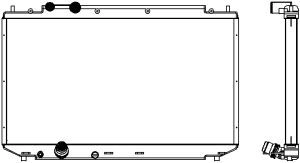 Радиатор охлаждения двигателя SAKURA AUTOMOTIVE VD W6R 4211-1018 528870948