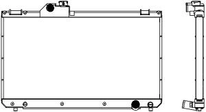 Радиатор охлаждения двигателя SAKURA AUTOMOTIVE 4271-1002 HM3 SU4 625495896 изображение 0