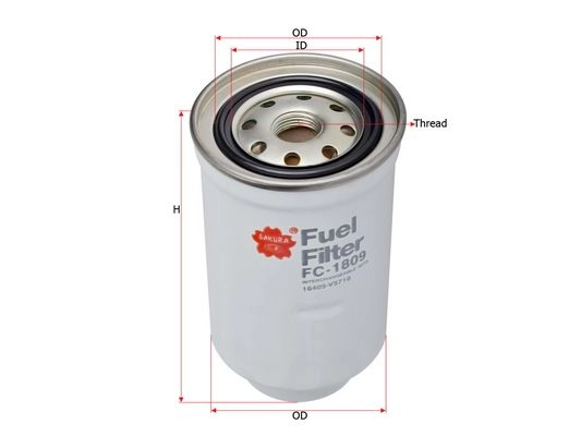 Топливный фильтр SAKURA AUTOMOTIVE J P42023 89901315 FC-1809 изображение 0
