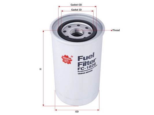 Топливный фильтр SAKURA AUTOMOTIVE 136827399 XGAX A FC-1826