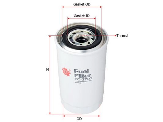 Топливный фильтр SAKURA AUTOMOTIVE FC-2703 0WVBOX N 6329586
