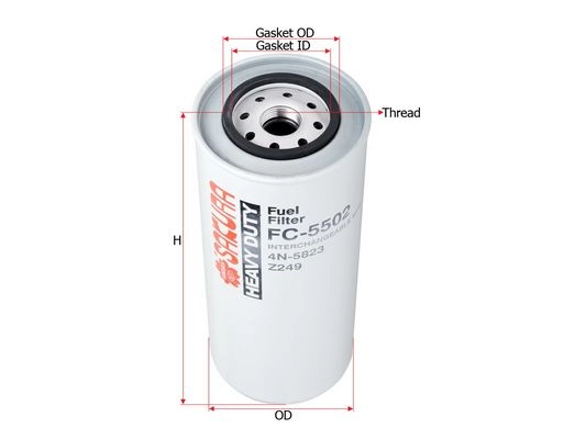 Топливный фильтр SAKURA AUTOMOTIVE 3RFR B FC-5502 89773191
