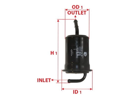 Топливный фильтр SAKURA AUTOMOTIVE FS-1714 YDP1B 1 89867393