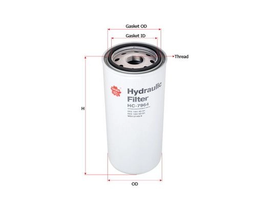 Фильтр гидравлики ретарды SAKURA AUTOMOTIVE 5T3 B8I5 HC-7964 209314925