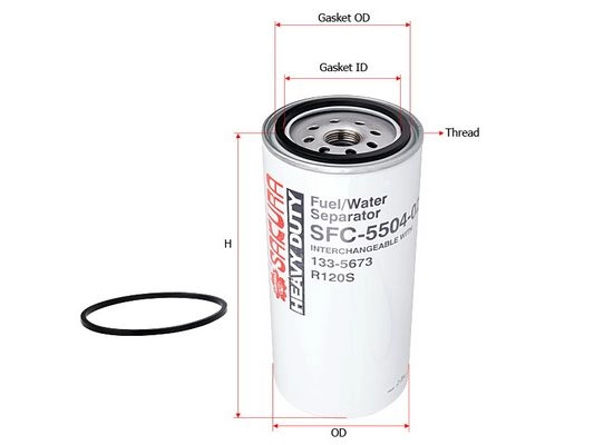Топливный фильтр сепаратор SAKURA AUTOMOTIVE UUXRQV J SFC-5504-02 89775967 изображение 0