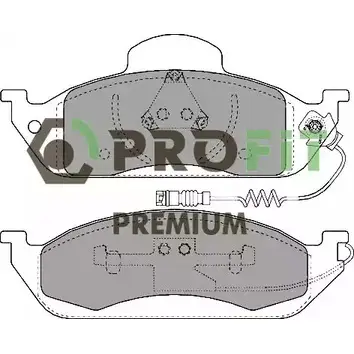 Тормозные колодки дисковые, комплект PROFIT 5005-1400 UE67G ZA 3846931 изображение 0