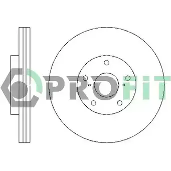 Тормозной диск PROFIT 5010-1446 XMV 5E 3847158 изображение 0