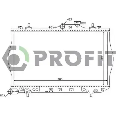 Радиатор охлаждения двигателя PROFIT 7JBT6 3847365 OB 7DK PR 1804A3