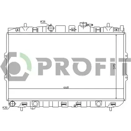Радиатор охлаждения двигателя PROFIT 3847434 YCL5 7UI 6YU4UP PR 2910A9