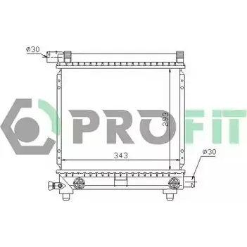 Радиатор охлаждения двигателя PROFIT PR 3524A5 UHDK1S 6H B155Q 3847450
