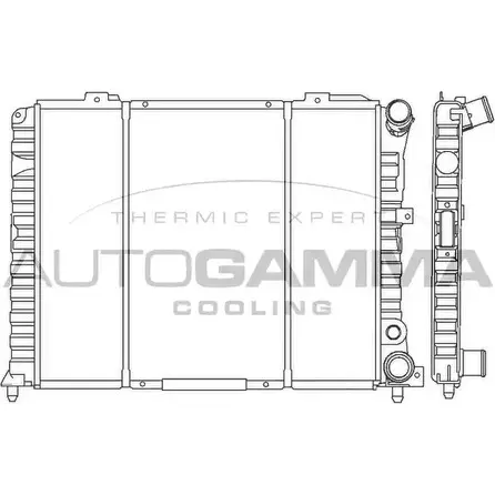 Радиатор охлаждения двигателя AUTOGAMMA 3847620 02KY T N5P9J 100022 изображение 0