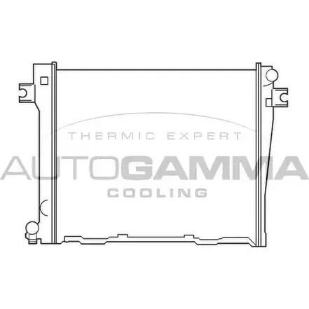 Радиатор охлаждения двигателя AUTOGAMMA QGR8 9NX H5J0X 3847695 100098 изображение 0