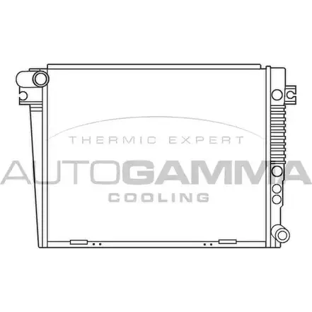 Радиатор охлаждения двигателя AUTOGAMMA 100123 3847718 8ON IJ 4MTER