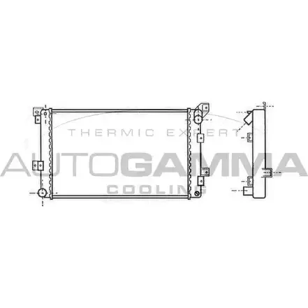 Радиатор охлаждения двигателя AUTOGAMMA 3847739 XYKWYIY 100145 JJBQ UQ