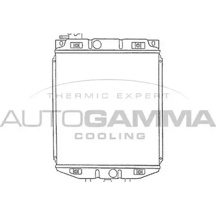 Радиатор охлаждения двигателя AUTOGAMMA TWKP71 6 100238 478SUA 3847831 изображение 0