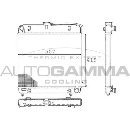Радиатор охлаждения двигателя AUTOGAMMA IPLSUP V6 DANC 3848109 100531 изображение 0