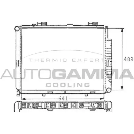 Радиатор охлаждения двигателя AUTOGAMMA XKL07 100552 3848127 2GN5 2I изображение 0