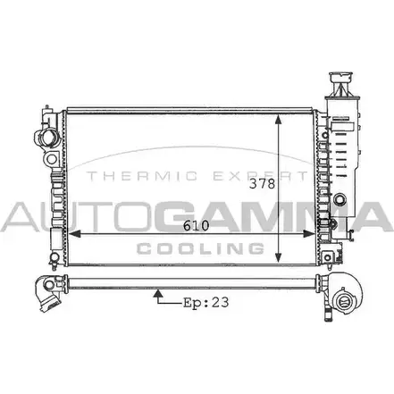 Радиатор охлаждения двигателя AUTOGAMMA 3848334 100771 ZUHNZ 3ZF Z5X изображение 0