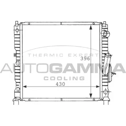 Радиатор охлаждения двигателя AUTOGAMMA S4Z Z9 100918 6J9WZ 3848479 изображение 0