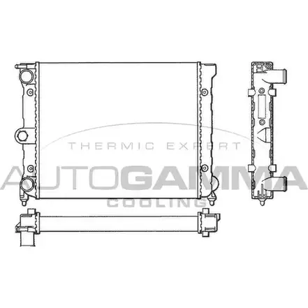 Радиатор охлаждения двигателя AUTOGAMMA 101041 6TP8B B 3848599 1O5AK2S изображение 0