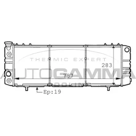 Радиатор охлаждения двигателя AUTOGAMMA 3848754 101212 I1Y3DJ SL5G U4