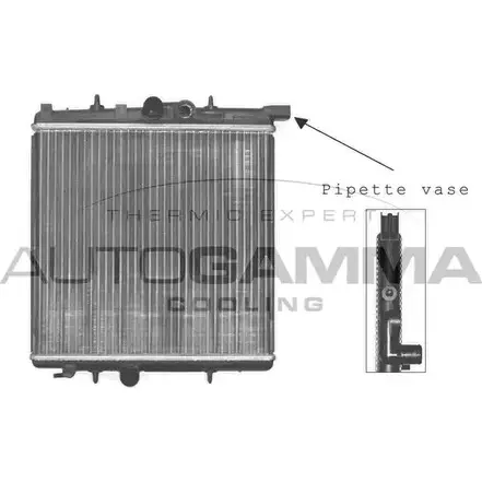 Радиатор охлаждения двигателя AUTOGAMMA C E7DC 101231 FKCS4PL 3848766 изображение 0