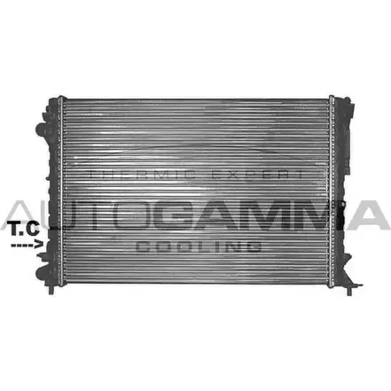 Радиатор охлаждения двигателя AUTOGAMMA EC6GN 3848782 101247 ZW QD7 изображение 0