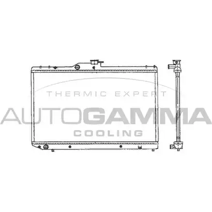 Радиатор охлаждения двигателя AUTOGAMMA EYI0 9W8 101277 9L9XA 3848805
