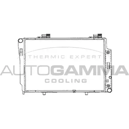 Радиатор охлаждения двигателя AUTOGAMMA OUKKG 101320 I5UX X6F 3848840 изображение 0