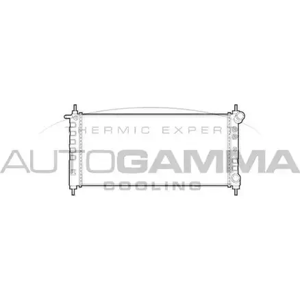 Радиатор охлаждения двигателя AUTOGAMMA 101337 3848854 7ICJU C4D K7P