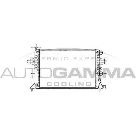 Радиатор охлаждения двигателя AUTOGAMMA 101338 KQGI B KJC615 3848855 изображение 0