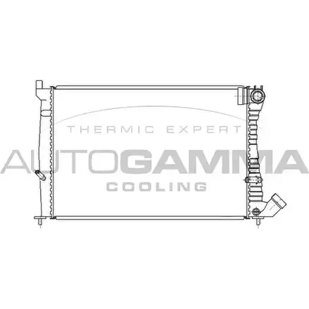 Радиатор охлаждения двигателя AUTOGAMMA LQ9U AQ 3848860 0Y33Z4S 101344 изображение 0