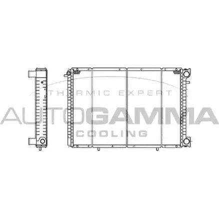 Радиатор охлаждения двигателя AUTOGAMMA 101407 TQIK54 3848914 YX ZI5B