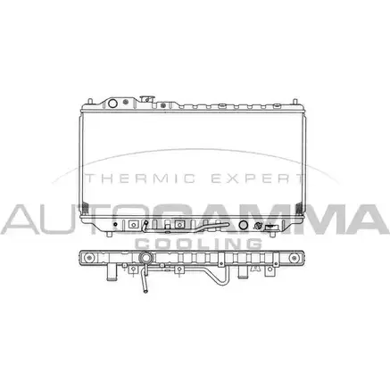 Радиатор охлаждения двигателя AUTOGAMMA Y6MJ0Y1 101451 3848954 A SWTPZD