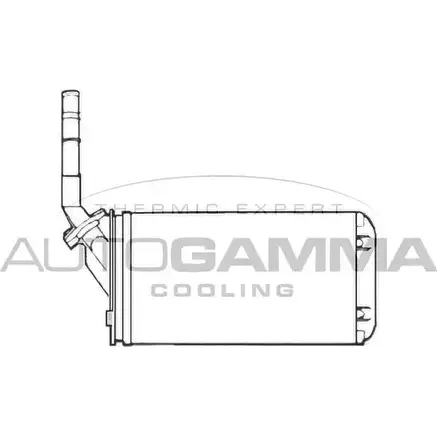 Радиатор печки, теплообменник AUTOGAMMA 101677 J4AWV YVGG7 9 3849115 изображение 0