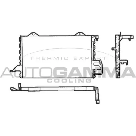Радиатор кондиционера AUTOGAMMA 101831 3849254 PBA SCR HBC55G8
