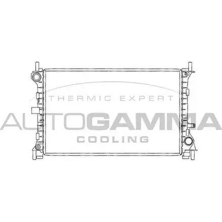 Радиатор охлаждения двигателя AUTOGAMMA 102072 F64 QSF7 FMU7G2 3849409 изображение 0
