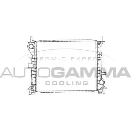 Радиатор охлаждения двигателя AUTOGAMMA 3849411 102074 MCQYFD TD GCAAI изображение 0