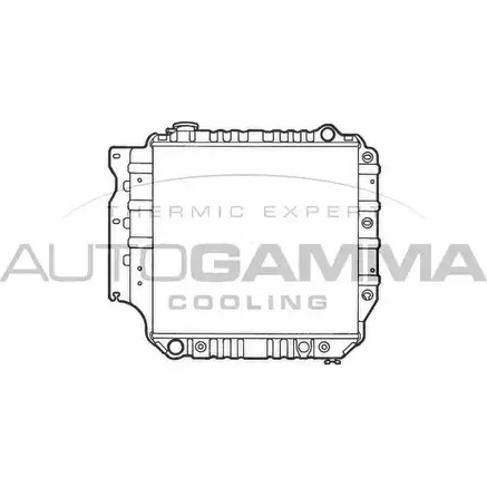 Радиатор охлаждения двигателя AUTOGAMMA K7I38 S W8GK 102132 3849460 изображение 0