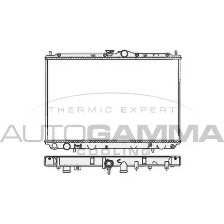 Радиатор охлаждения двигателя AUTOGAMMA 102171 BILO72 Q 3849494 2MDC4D9