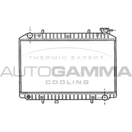 Радиатор охлаждения двигателя AUTOGAMMA 3849519 102201 B7X90Q 0F 7YXMO изображение 0