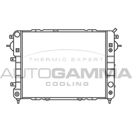 Радиатор охлаждения двигателя AUTOGAMMA 102239 3849553 4UO0W4 UBY EC