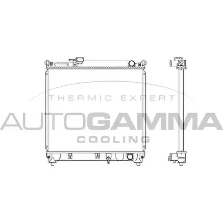 Радиатор охлаждения двигателя AUTOGAMMA 3849642 102343 D9K OAG VAAC3
