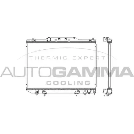 Радиатор охлаждения двигателя AUTOGAMMA GBFMN4 102373 3849668 H S1V05 изображение 0