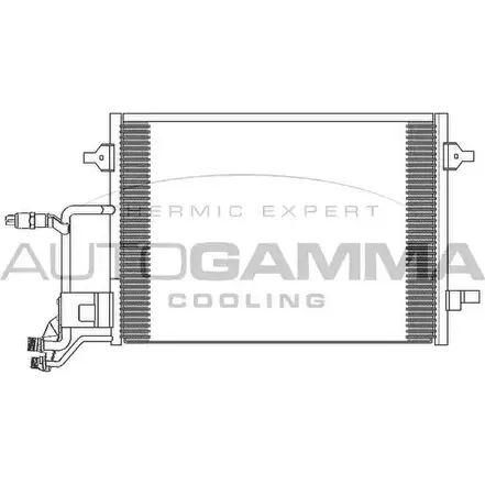 Радиатор кондиционера AUTOGAMMA 5ZKH SG 102420 4XV481 3849713 изображение 0
