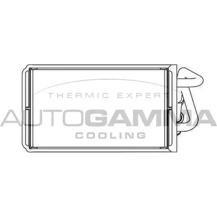 Радиатор печки, теплообменник AUTOGAMMA 3849734 C JBLI 102443 S4CS5 изображение 0