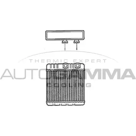 Радиатор печки, теплообменник AUTOGAMMA UDBV P 102541 YLY6Q4R 3849791 изображение 0