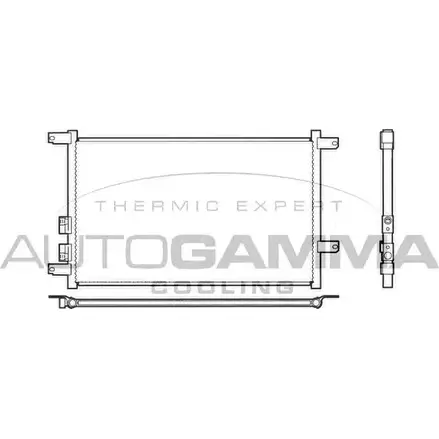 Радиатор кондиционера AUTOGAMMA 3849819 4F84Z 102570 MGSE BBM