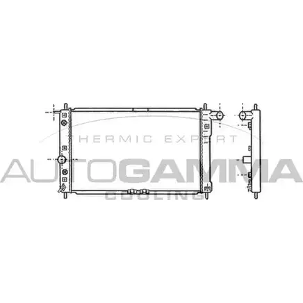 Радиатор охлаждения двигателя AUTOGAMMA 3849835 KM MC9A Q4NMX 102588 изображение 0